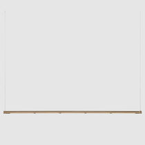 Pendant lamp / brushed brass / stainless...