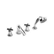 Double-handle bathtub mixer tap / deck mounted...