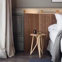 Contemporary side table / solid wood / lacquered...