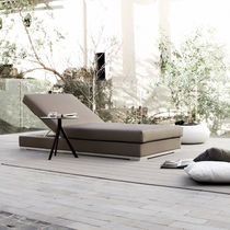 Contemporary sun lounger / Sunbrella® /...