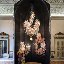 Baroque style chandelier / blown glass