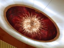 Contemporary chandelier / blown glass /...