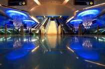 Contemporary chandelier / glass / LED