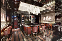 Contemporary chandelier / crystal / blown...