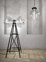 Pendant lamp / contemporary / glass