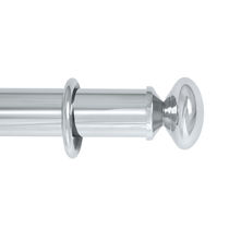 Chrome-plated brass curtain rod