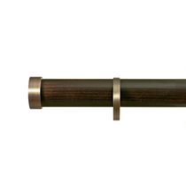 Metal curtain rod / wooden