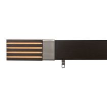 Metal curtain rod / wooden