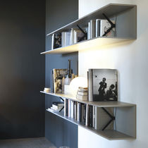 Wall-mounted shelf / contemporary / oak...