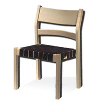 Contemporary chair / oak