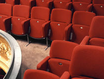 Contemporary auditorium seating / textile...