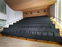 Contemporary auditorium seating / textile...