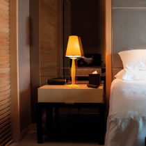 Table lamp / traditional / metal / crystal