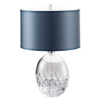 Table lamp / traditional / metal / crystal