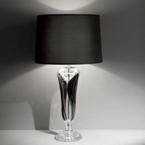 Table lamp / traditional / metal / crystal
