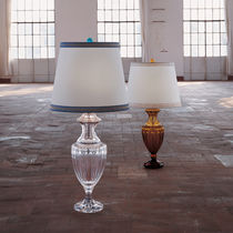 Table lamp / traditional / metal / crystal
