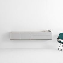 Wall-mounted sideboard / contemporary /...