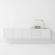 Wall-mounted sideboard / contemporary /...