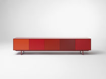 Contemporary sideboard / metal / lacquered...