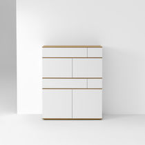 High sideboard / contemporary / metal /...