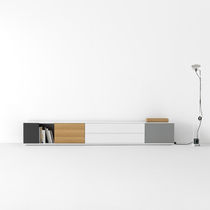 Contemporary sideboard / metal / lacquered...