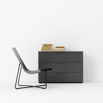 Contemporary chest of drawers / lacquered...