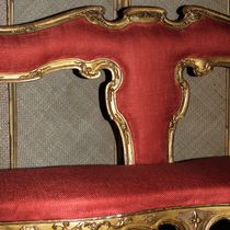 Upholstery fabric / plain / linen / viscose