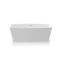 Free-standing bathtub / acrylic / white
