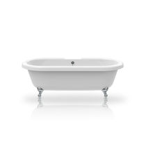 Bathtub with legs / oval / acrylic / white