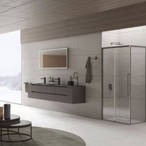 Wall-hung washbasin cabinet / MDF / laminate...