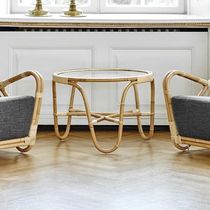 Contemporary coffee table / rattan / wicker...