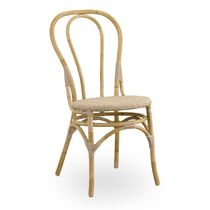 Traditional dining chair / rattan / aluminum...