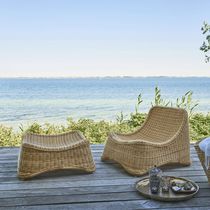 Traditional armchair / rattan / rattan /...