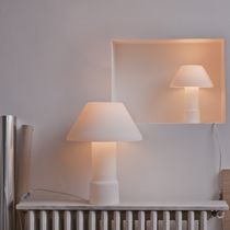 Table lamp / opalescent glass / contemporary...