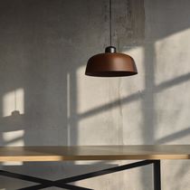Pendant lamp / aluminum / steel / glass