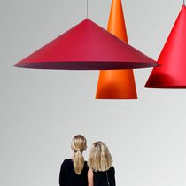 Pendant lamp / aluminum / contemporary /...