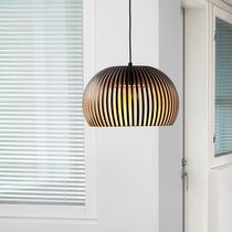 Pendant lamp / contemporary / walnut / birch