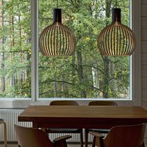 Pendant lamp / contemporary / walnut / birch
