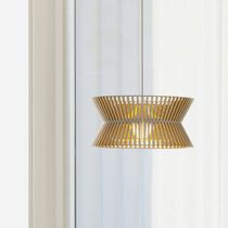Pendant lamp / contemporary / birch / handmade