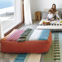 Contemporary pouf / wool / rectangular /...