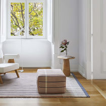 Contemporary pouf / wool / foam / cotton