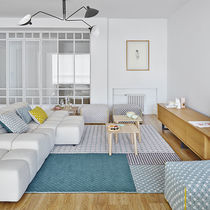 Contemporary rug / patterned / wool / rectangular