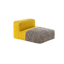 Contemporary fireside chair / wool / by...