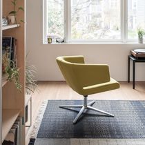 Contemporary lounge chair / fabric / aluminum...