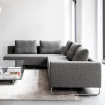 Modular sofa / corner / contemporary / gray