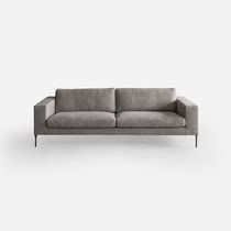 Modular sofa / contemporary / gray / fabric