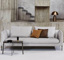 Modular sofa / contemporary / gray / brown