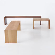 Contemporary bench / wooden