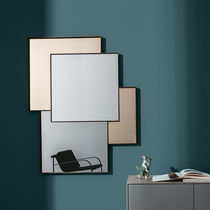 Wall-mounted mirror / contemporary / rectangular...
