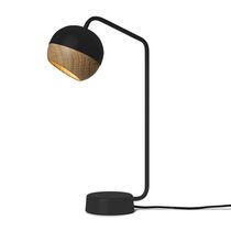 Table lamp / steel / oak / contemporary